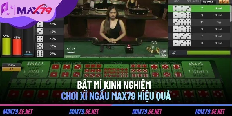 Bật mí kinh nghiệm chơi xí ngầu MAX79 hiệu quả